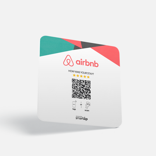 Placa blanca de Airbnb
