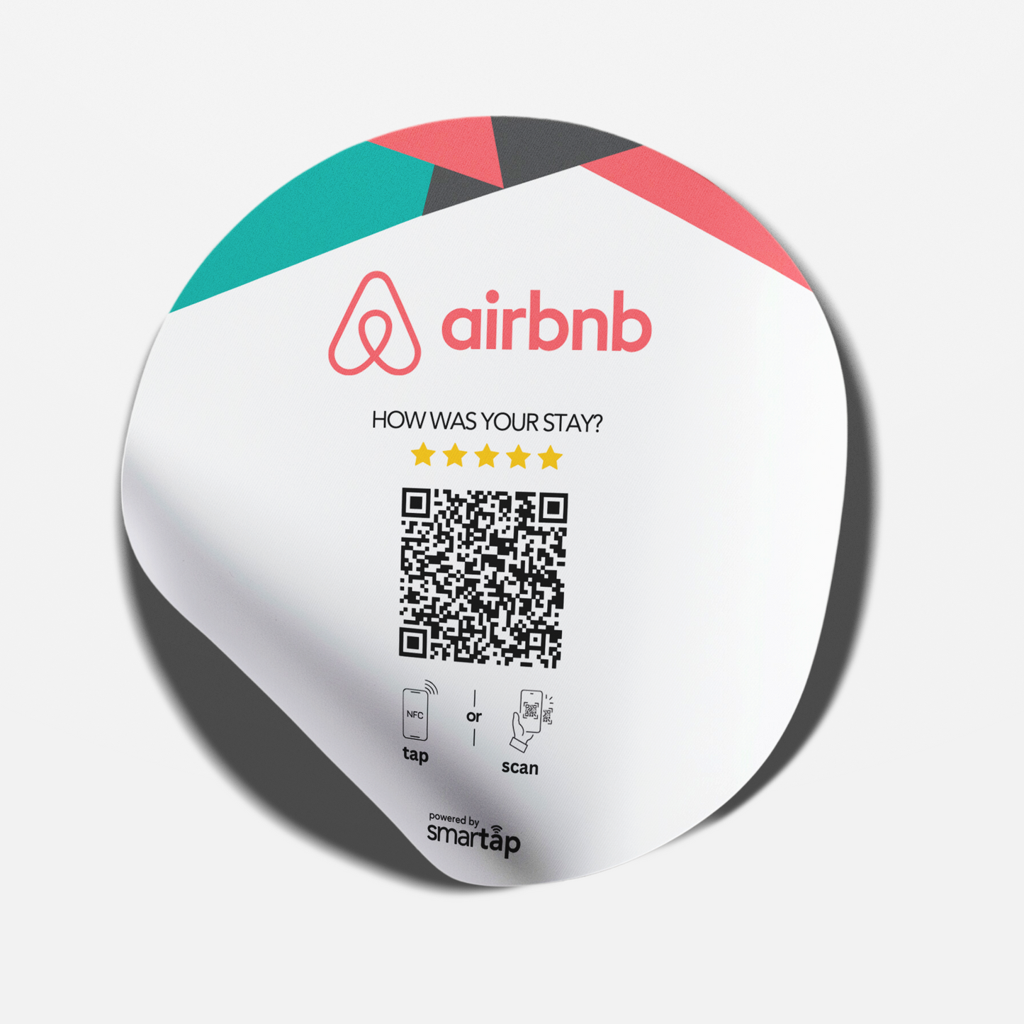 Sticker blanca de Airbnb