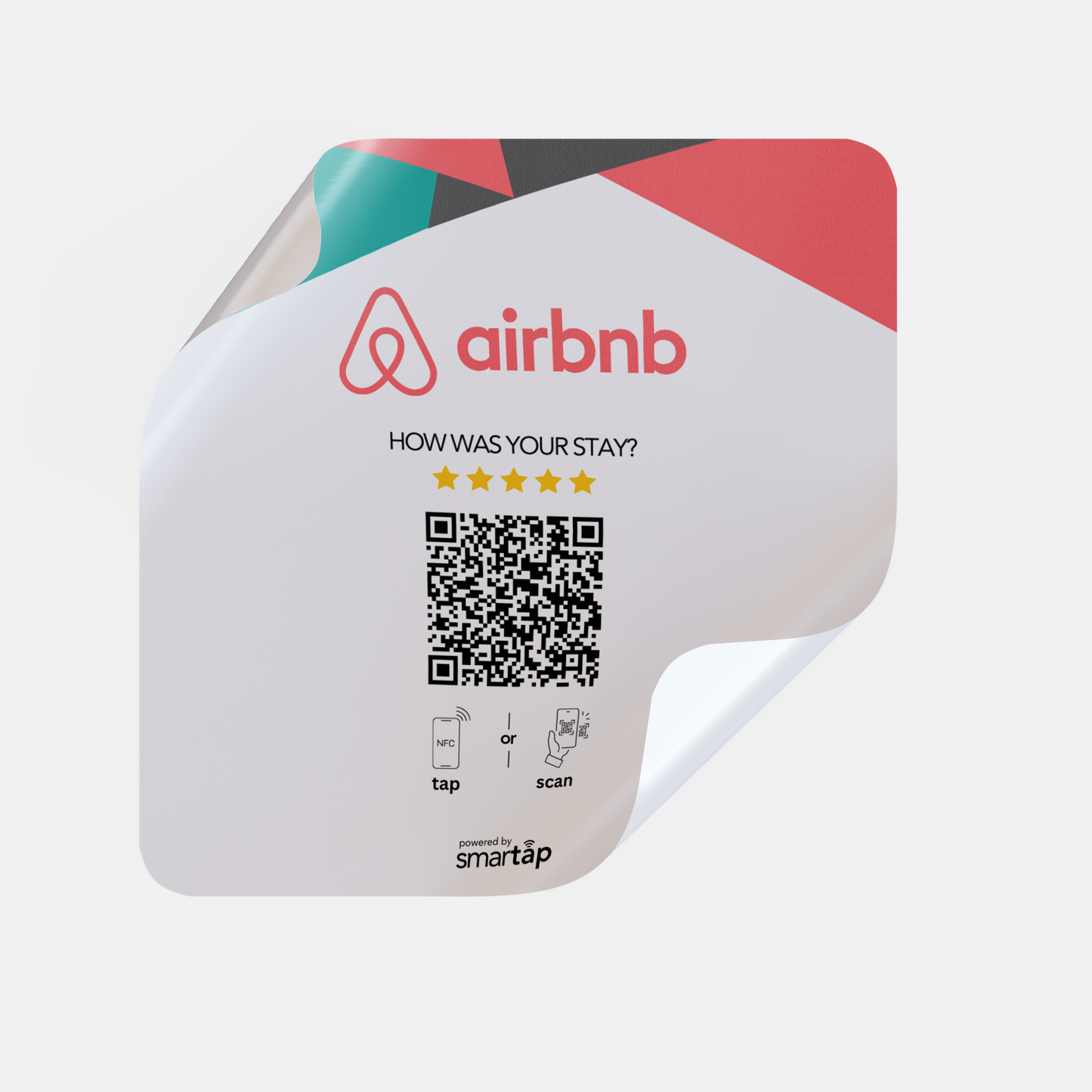 Sticker blanca de Airbnb