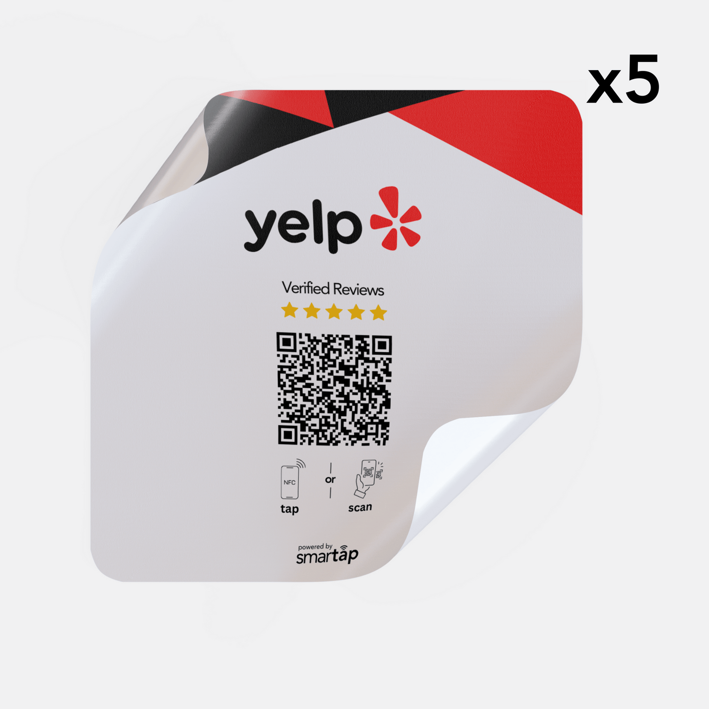 Yelp Sticker x5