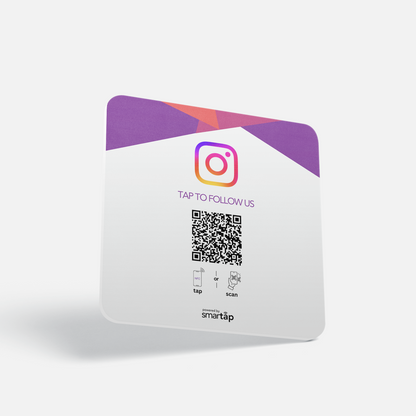 Placa blanca de Instagram