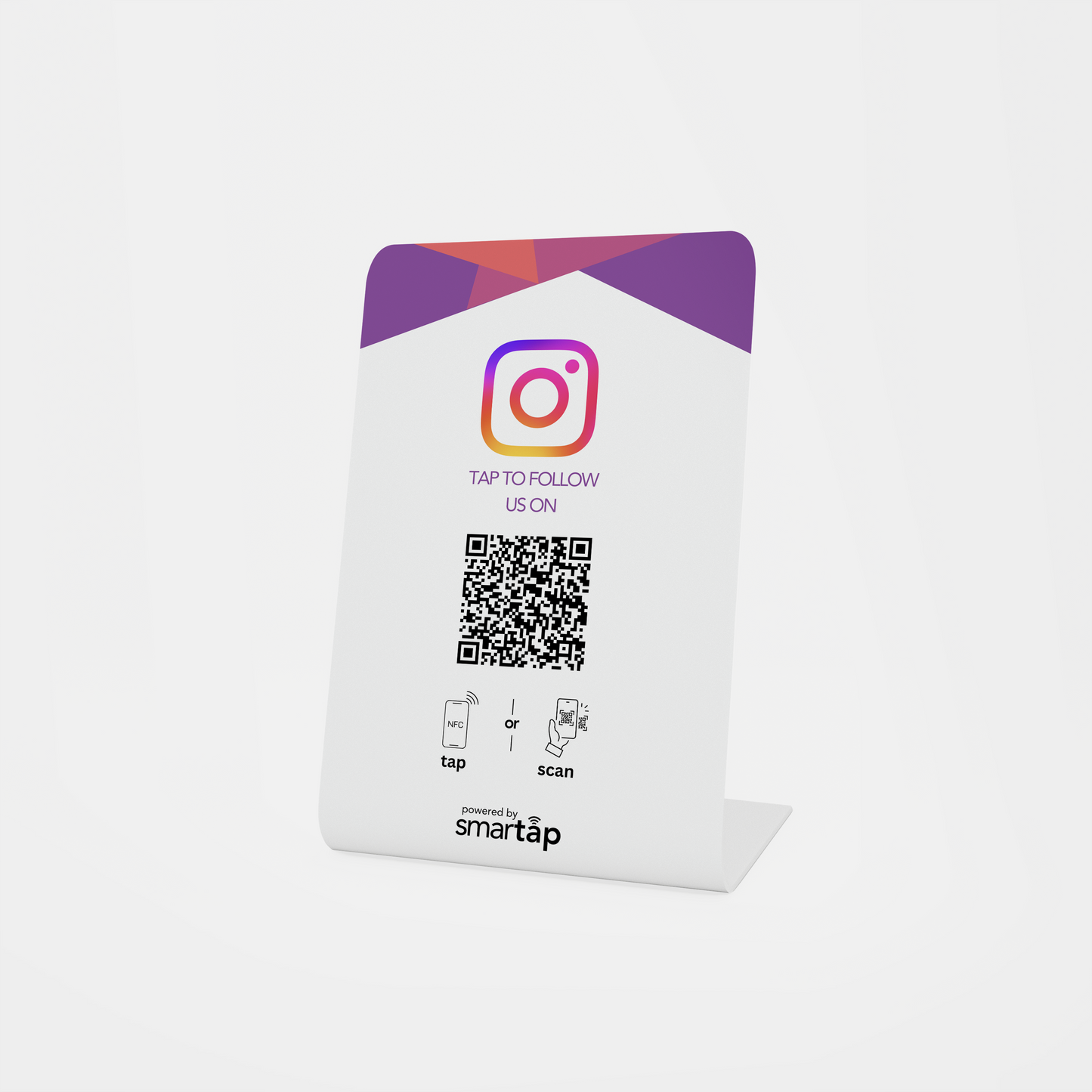 Stand blanco de Instagram
