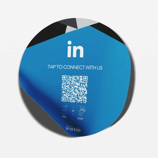 Sticker azul de LinkedIn