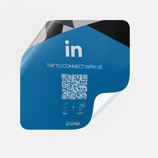 Sticker azul de LinkedIn
