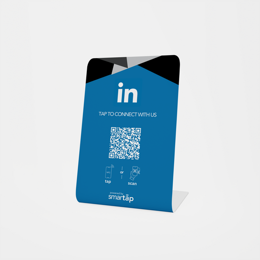 Stand azul de LinkedIn