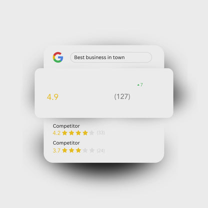 Stand blanco de Google
