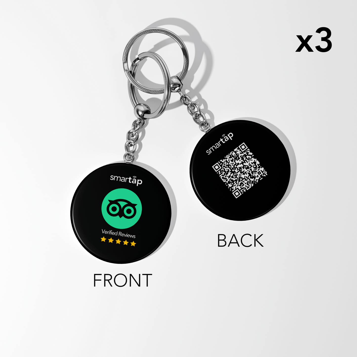Tripadvisor Keychain x3