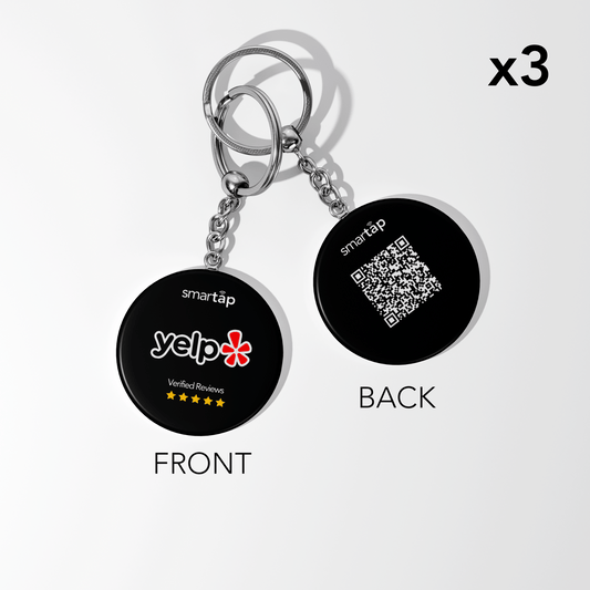 Yelp Keychain x3