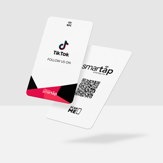Tarjeta blanca de TikTok