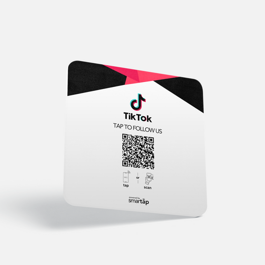 Placa blanca de TikTok