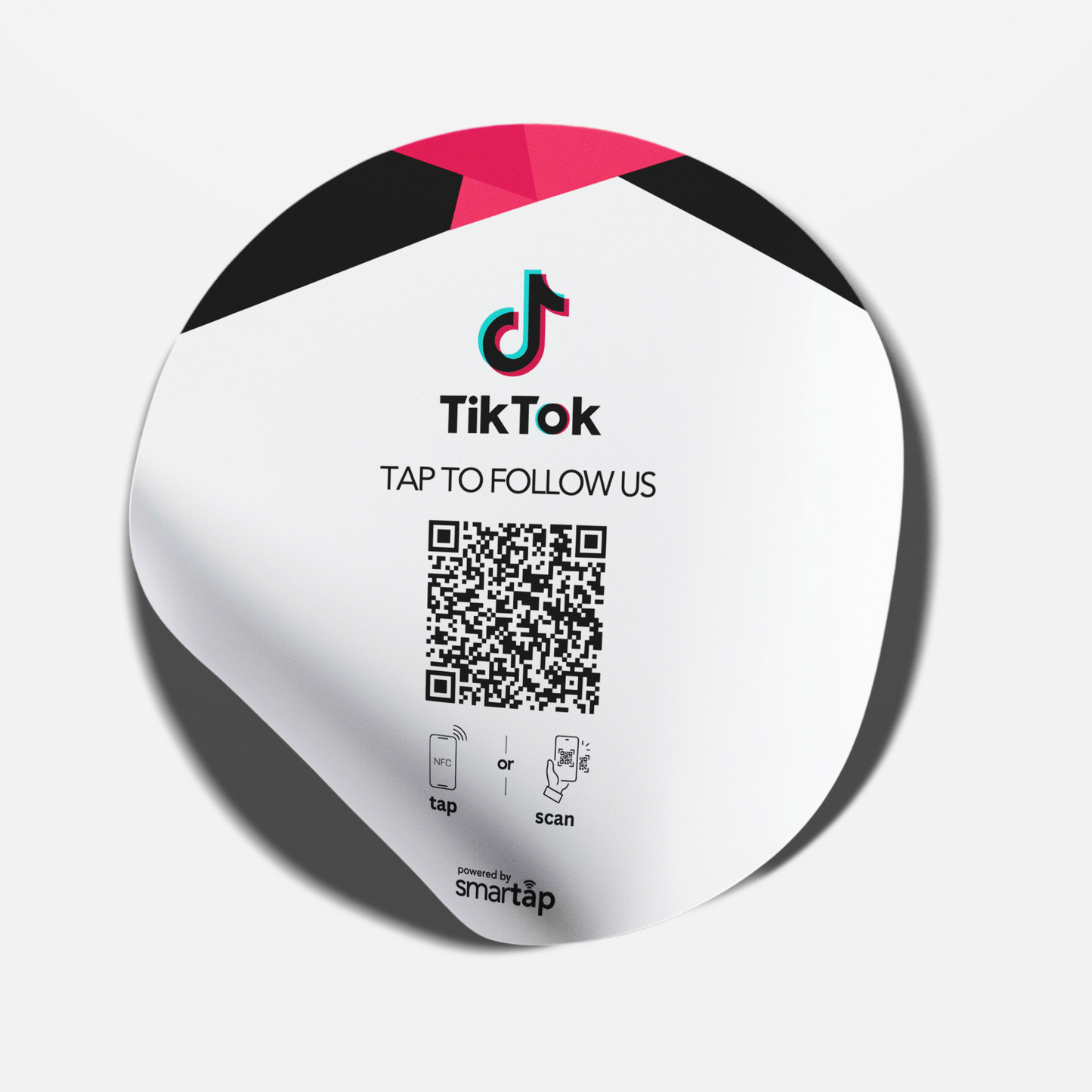 Sticker blanco de TikTok