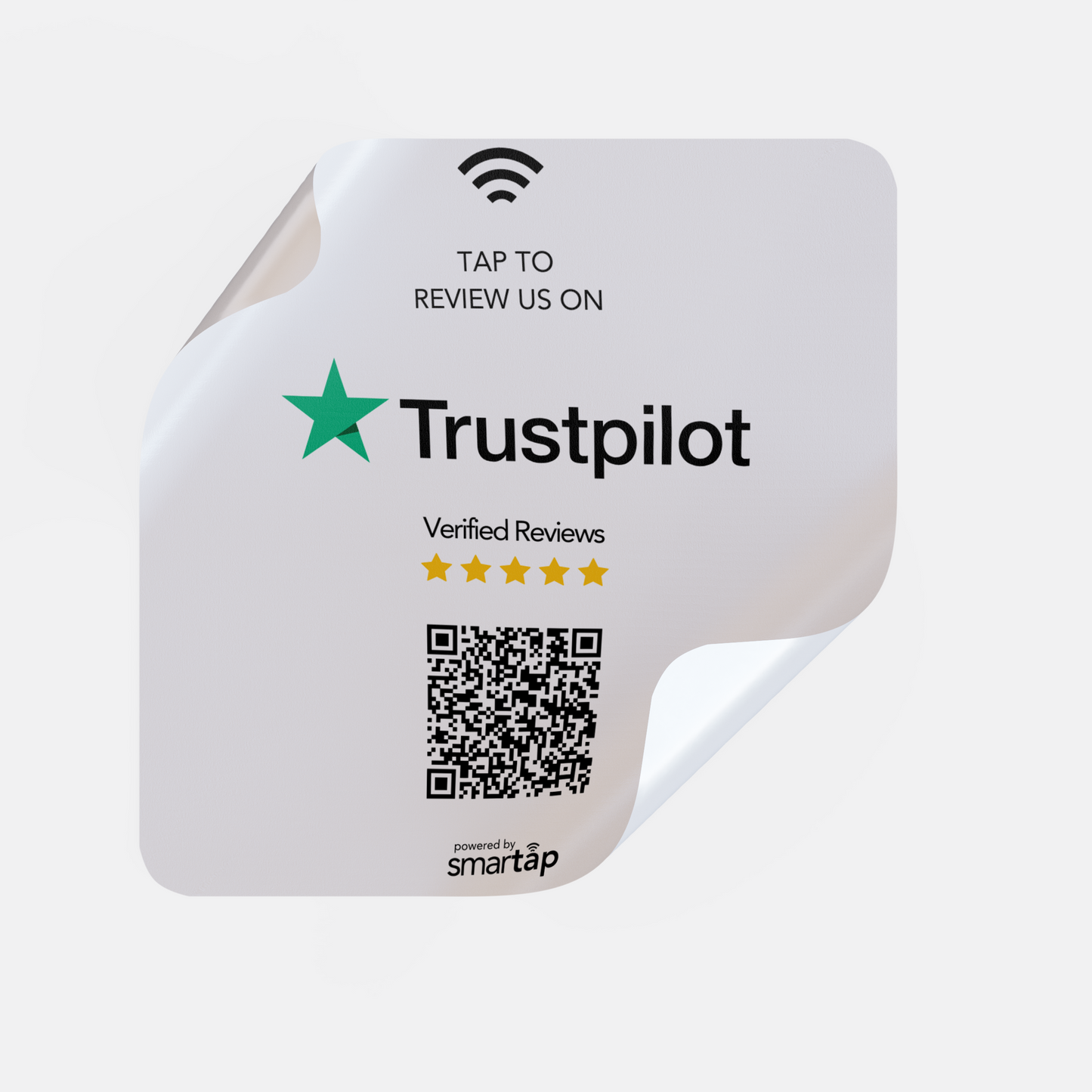 Sticker blanco de Trustpilot