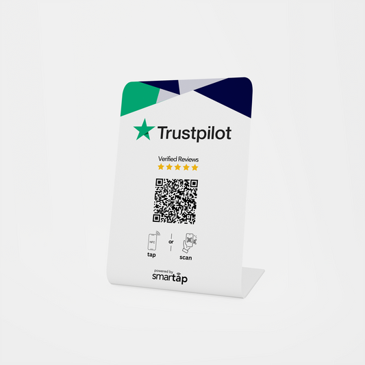 Stand blanco de Trustpilot