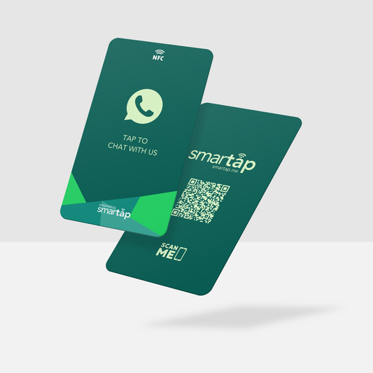 Tarjeta verde de WhatsApp