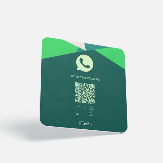 Placa verde de WhatsApp